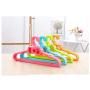 Junson Suit Hanger Pack of 5 Plastic Multifunctional Hanger Bowknot Adult Non-Slip Hanger(Blue) Clothes Hanger