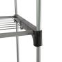 Smart-Home Closet Portable Clothes Hanger Garment Organizer Storage Rack Shelf Rod (Sliver, 44 3/4”(L) x 18”(W) x 67 3/4” (H))