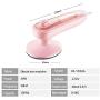 ZZYJYALG Hanging Ironing Machine Plastic Metal Handheld Large Capacity Transparent Water Tank Cotton Cloth Portable Dormitory Clothes Household Bed Linen Curtains High Temperature Ironing Travel (Pink
