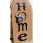 Home Floral Wreath Wooden Door Hanger Tag Sign