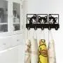 Peeping Cat Keys Wall Hook Black Cat Clothes Wall Hanger Kitty Coat Rack Pets Peeping Cat Keys Wall Hook Black Cat Clothes Wall Hanger Kitty Coat Rack Pets