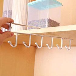 Fullfun Kitchen Bedroom Organizer Rack Hanger Clothes Towel Holder Storage Hooks (white)