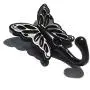 4 Sets Wall Mounted Hanger Hooks Vintage Door Hangers for Clothes Towel Coat Hat Butterfly Patterned Black (Length:2-1/4", Width: 1-3/8") 4 Sets Wall Mounted Hanger Hooks Vintage Door Hangers for Clothes Towel Coat Hat Butterfly Patterned Black (Length:2-1/4", Width: 1-3/8")