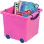 IRIS Toy Storage Box, Pink IRIS Toy Storage Box, Pink