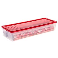 IRIS 30" Gift Wrap Storage Box, Red