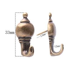 Mike Home 20 Pcs Zinc Alloy Pushpin Hook Hanger Reusable Hanging Hooks