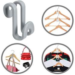 12pcs Mini Clothes Hanger Connector Hooks Cascading Organizer Rack Space  Saving Hanging Hanger Connection Hook For Closet