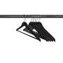 NAHANCO 8217CH Flat Suit Hanger, Chrome Hook, 17", Black (Pack of 100) NAHANCO 8217CH Flat Suit Hanger, Chrome Hook, 17", Black (Pack of 100)