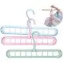 WENMOS Magic Clothes Hanger Organizer, Space Saving Hangers with Multifunction Rotate Anti-Skid, Foldable Hangers for Wardrobe Storage, Cascading Hangers of Sturdy Plastic