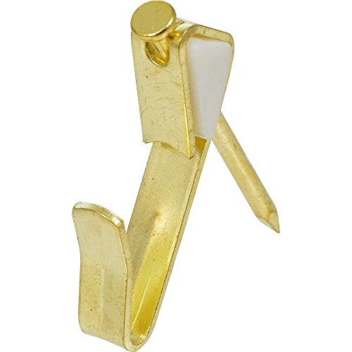 OOK by Hillman 535808 ReadyNail Conventional Picture Hangers 30lb TidyTin of 25, Brass