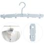 Oraunent Plastic Hangers Rack Portable Clothes Hanger Non Slip for Infant Toddler Nursery Blue