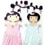 5PC Random Color Cute Cartoon Princess Girls Wooden Children Clothes Hanger Nordic Style Wood Coat Rack Baby Hanger Kids Room Decoration Hook