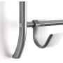 Lynk Over Door or Wall Mount Scarf Holder - Belt, Hat, Jewelry, Accessory Hanger - 16 Hook Organizer Rack - Platinum