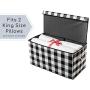 Nest & Be X-Large Premium Toy Storage Chest - Black & White Check, Buffalo Plaid, Durable Sides w/Divider, and Attached, Flip-Top Lid. for Home Organization, Nursery, Kids playroom, Pet Items, Closet Nest & Be X-Large Premium Toy Storage Chest - Black & White Check, Buffalo Plaid, Durable Sides w/Divider, and Attached, Flip-Top Lid. for Home Organization, Nursery, Kids playroom, Pet Items, Closet