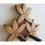 Ukulele Wall Mount Hanger, Plumeria, Tropical Art