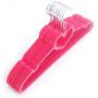 ilovo 10pcs 42230.5 Heart Style Plastic Flocking Clothes Hangers Rose Red