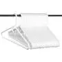 Neaties American Made White Super Heavy Duty Plastic Hangers, Plastic Clothes Hangers Ideal for Everyday Use, Clothing Standard Hangers, 24pk