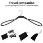 VISMOORE Portable Suit Hanger for Business Travel Luxury Design with Reinforce Rotatable Hanger Wings Free Swivel to Different Shoulder Widths, Space Saving Clothes Hangers (Black, Classic) VISMOORE Portable Suit Hanger for Business Travel Luxury Design with Reinforce Rotatable Hanger Wings Free Swivel to Different Shoulder Widths, Space Saving Clothes Hangers (Black, Classic)