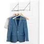 Bextsware Over The Door Closet Rod, Heavy-Duty Over The Door Hanger Clothes Organizer Rack for Towel, Home and Dorm Room Storage and Organization