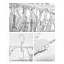 HJYPYJ Magic Hanger,Multifunction Folding Hanger,No Glitches PP Space-Saving Organizer Hanger Rotate/Pink / 52x42x25cm