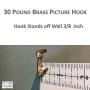 Plaster Picture Hangers 30 lbs - 25 Pack - Picture Hanging Nails - Picture Hanging Hooks - Picture Hang Solutions