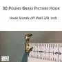 Plaster Picture Hangers 30 lbs - 25 Pack - Picture Hanging Nails - Picture Hanging Hooks - Picture Hang Solutions Plaster Picture Hangers 30 lbs - 25 Pack - Picture Hanging Nails - Picture Hanging Hooks - Picture Hang Solutions