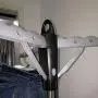 Gallity Garment & Drying Rack, Durable Foldable Clothes Drying Rack, Portable Laundry Airer Rail Tripod Hanger Stand with 3 Arms Standing Garment Racks Indoor Outdoor Up to 36 Hangers