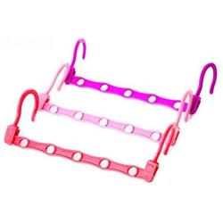 Home Storage Clothes Hanger Plastic Multi-Port Support Hangers for Clothes with Hook Hanger Coat Hanger 10pcs Random Color