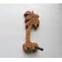 Ukulele Wall Mount Hanger, Coconut Tree, Hand Carved