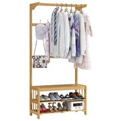 ZCYX Nordic Hangers Hall Cabinet Shoe Cabinet Coat Rack Floor Shoe Rack Hanger Living Room Clothes Rack (Size : 60cm)