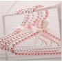 10pcs Random Color 20cm Children Pearl Hanger Fashion Dog Hangers for Clothes Baby Pearl Plastic Pet Hangers