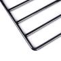 Amber Home Heavy Duty Deluxe Chrome Non-Slip 5 Tier Open Ended Slack Pants Trousers Hangers Clothes Hangers Clothing Hangers (3 Pack)