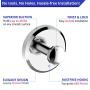 HOME SO Bathroom Hook with Suction Cup Holder, Diamond Collection - Removable Shower & Kitchen Hooks Hanger for Towel, Bath Robe, Coat, Loofah (Chrome 2-Pack) HOME SO Bathroom Hook with Suction Cup Holder, Diamond Collection - Removable Shower & Kitchen Hooks Hanger for Towel, Bath Robe, Coat, Loofah (Chrome 2-Pack)