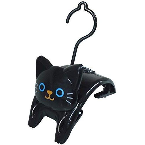 Cat &quotSmall Clothespins Hanger" Black ME232