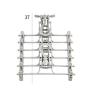 WZP Hanger Multi-Layer Hanger Home Multi-Function Wardrobe Clothes Rack,with Clip Hanger Pants Storage Shelf Non-Slip Hanger Bearing Strong/Gray/As Shown