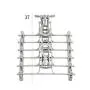 WZP Hanger Multi-Layer Hanger Home Multi-Function Wardrobe Clothes Rack,with Clip Hanger Pants Storage Shelf Non-Slip Hanger Bearing Strong/Gray/As Shown