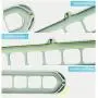 Space-Saving Hangers 5PCS Magic Clothes Hanger Organizer Rotate Anti-Skid Folding Hanger Multifunction Space Saving and Cascading Features for Drying and Storage to Family Green