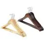 5pcs Random Color Non-Slip Trouser Bar Wooden Clothes Hangers Suit Jeans Pants Coat Shirts Hangers Clothes Hangers Clothes Storage Decoration
