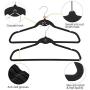 10Pcs Non Slip Velvet Suit Clothes Hangers Wardrobe Home Organizer