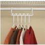 10PC 5 Hole Space Wonder Magic Hanger Clothes Space Saver Wonder Magic Clothes Hanger Hook Velvet Hangers Hangers for Clothes Decoration