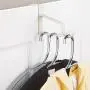 mDesign Modern Over Door Valet Hook - Multi Hanging Storage Organizer, Hook - for Coats, Hoodies, Hats, Scarves, Purses, Bath Towels & Robes - 3 Pack - Cream/Beige mDesign Modern Over Door Valet Hook - Multi Hanging Storage Organizer, Hook - for Coats, Hoodies, Hats, Scarves, Purses, Bath Towels & Robes - 3 Pack - Cream/Beige
