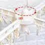 PeiQiH 24 Cilps Drying Rack Clothes Hangers, Foldable Laundry Clip & Drip Plastic Hangers 360° Swivel Hook Space Saving for Underwear Gloves Socks-white-24 Cilps 65x19cm PeiQiH 24 Cilps Drying Rack Clothes Hangers, Foldable Laundry Clip & Drip Plastic Hangers 360° Swivel Hook Space Saving for Underwear Gloves Socks-white-24 Cilps 65x19cm