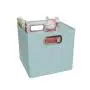 JJ Cole Heather Storage Box, 11-Inch, Blue JJ Cole Heather Storage Box, 11-Inch, Blue