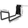 Slatwall Hose Hooks, Heavy Duty Garage Storage Utility Tool Double Holder Bike Hanger Organizer for Bicycle Ladder and Folding Chairs (2 Pack, Black)