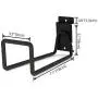 Slatwall Hose Hooks, Heavy Duty Garage Storage Utility Tool Double Holder Bike Hanger Organizer for Bicycle Ladder and Folding Chairs (2 Pack, Black) Slatwall Hose Hooks, Heavy Duty Garage Storage Utility Tool Double Holder Bike Hanger Organizer for Bicycle Ladder and Folding Chairs (2 Pack, Black)