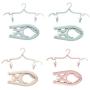 Travel Hangers Folding Hangers with 8 Clips Portable Clothes Hangers, Non-Slip, Lightweight for Home and Travel, 4 PCS Travel Hangers Folding Hangers with 8 Clips Portable Clothes Hangers, Non-Slip, Lightweight for Home and Travel, 4 PCS