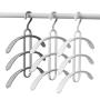 Mailzon| Clothes Hangers Plastic Storage Racks Laundry Drying Rack Fish Bone Shape (White)