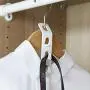 LoveAloe 4 Pcs/Box Clothes Hanger Connector Hooks Space Saving Organizer Hooks for Clothes Cabinet