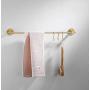 S Hooks 3 PCS for Hanging,Brass Hook Hangers for Kitchen Bathroom Heavy Duty,Brushed Gold