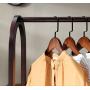 ZCYX Modern Solid Wood Coat Rack Hanger Floor Bedroom Hanger Home Storage Hanging Clothes Rack (Size : Walnut Color 60cm)